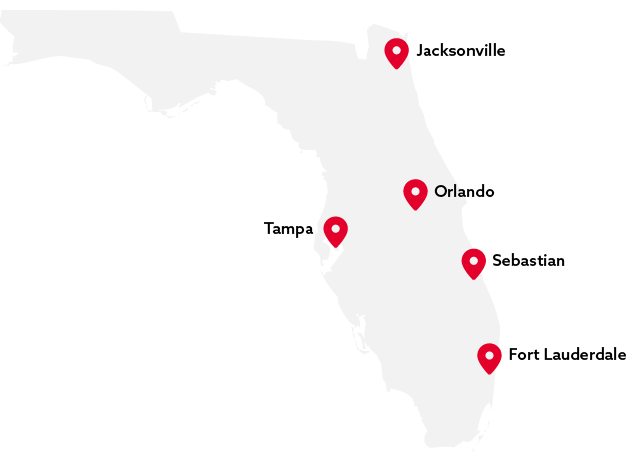 Map of Florida Rissman offices